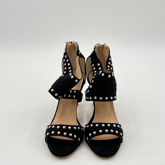 XYD Women Open Toe Sandals Ankle Wrap Back Zipper Mid Kitten Heels Cutout Strapp - Picture 2 of 7